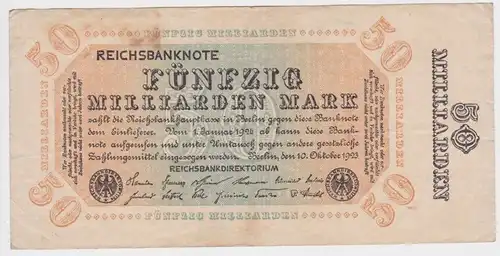50 Milliarden Mark Banknote Berlin 10.10.1923 Rosenberg 116 h (159488)