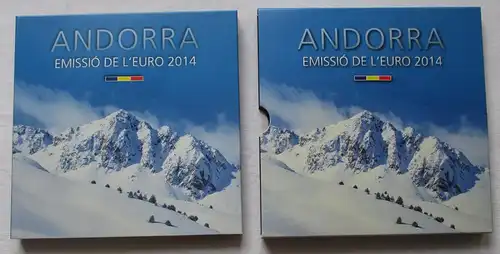 KMS Kursmünzensatz Andorra 2014 Emissió de l'Euro 2014 (104266)