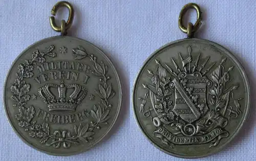 Medaille sächsischer Militaer Verein I Freiberg - Providentiae Memor (165488)