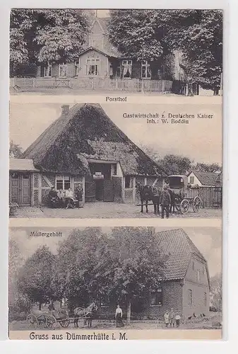 97772 Ak Gruß aus Dümmerhütte in M. Forsthof usw. um 1920