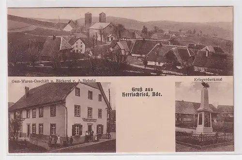 95102 Mehrbild Ak Gruß aus Herrischried Bde.Bäckerei usw. um 1920
