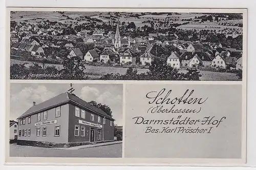 92607 Mehrbild Ak Schotten (Oberhessen) Gasthaus Darmstädter Hof 1936