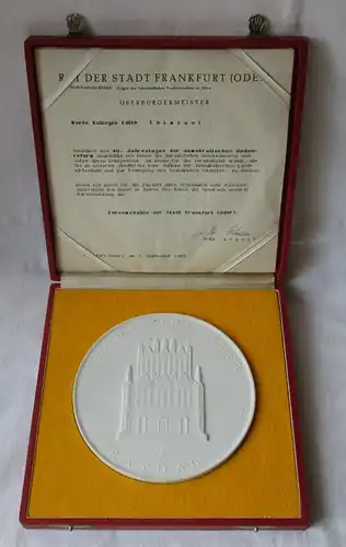 Ehrenmedaille Rat der Stadt Frankfurt (Oder) 40 Jahre Bodenreform 1985 (136210)