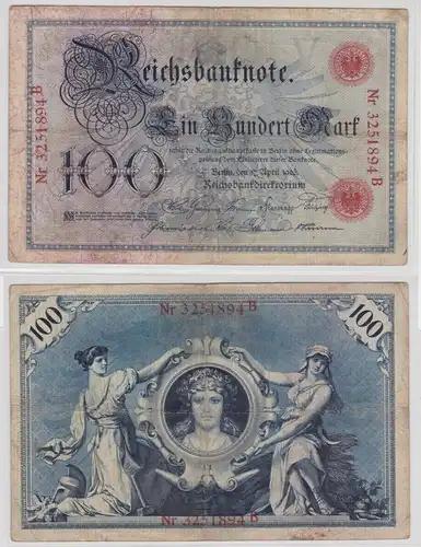 100 Mark Reichsbanknote Deutsches Reich 17.April 1903 (154741)