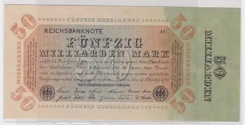 50 Milliarden Mark Banknote Berlin 10.Oktober 1923 Rosenberg 116 c (157100)