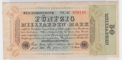 50 Milliarden Mark Banknote Inflation 10.10.1923 Rosenberg Nr.117 b (158037)