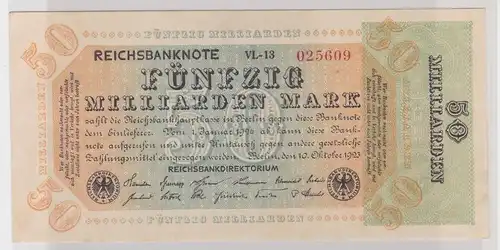 50 Milliarden Mark Banknote Inflation 10.10.1923 Rosenberg Nr.117 b (154018)