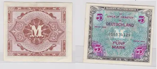 5 Mark Banknote alliierte Besatzung 1944 Ro.Nr.202 a US Druck (154175)