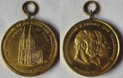 Medaille Erinnerung an die Feier der Vollendung des Domes zu Cöln 1880 (162869)