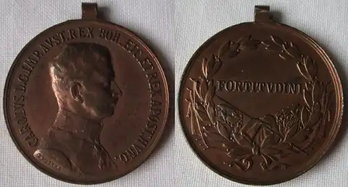 Österreich Tapferkeitsmedaille, Medaille für Tapferkeit 1917/1918, Karl (163195)