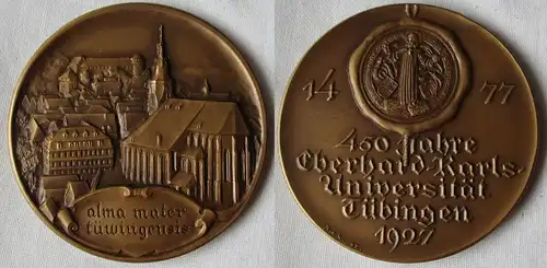 Medaille 450 Jahre Eberhard-Karls-Universität Tübingen 1927 Alma Mater (163180)