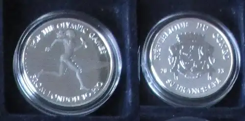 50 Francs Silbermünze Kongo Congo Olympiade London to Rio 2013 PP (154709)