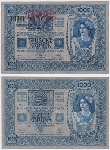 1000 Kronen Banknote Österreichisch Ungarische Bank 2.1.1902 Pick 58 (137633)