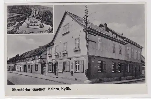 37165 Ak Altendörfer Gasthof Kelbra im Kyffhäuser um 1930