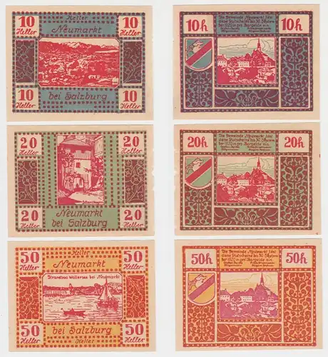 10,20 und 50 Heller Banknote Neumarkt (144979)