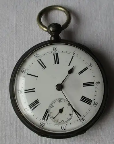 elegante Lépine Herren Taschenuhr Silber Phenix Watch um 1900 (134832)