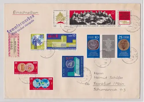 107585 DDR Einschreibebrief R-Brief Potsdamer Abkommen + 25 Jahre DKB 1971