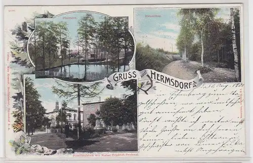 904129 Ak Lithographie Gruß aus Hermsdorf S.-A. 1905