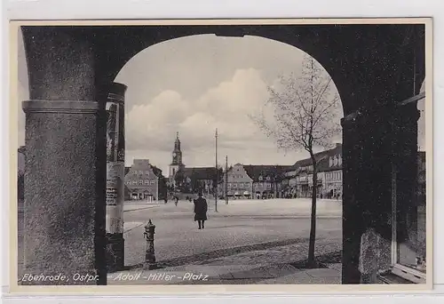 63725 Ak Ebenrode Ostpreussen Marktplatz um 1940