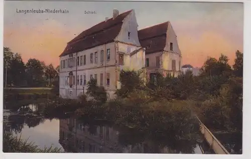 29955 Ak Langenleuba Niederhain Schloß 1916