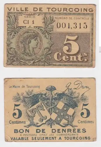 5 Centimes Banknote Ville de Tourcoing (161983)