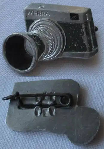 seltenes DDR Metall Abzeichen Fotoapparat Kamera Werra (165828)