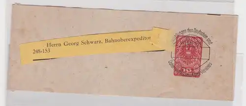 59451 Ganzsachen-Zeitungsschleife des Deutsch-Österr. Alpenverein 10 Heller