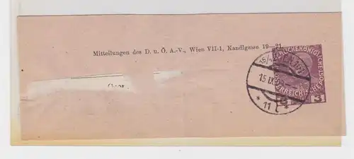 34604 Ganzsachen-Zeitungsschleife des Deutsch-Österr. Alpenverein 3 Heller