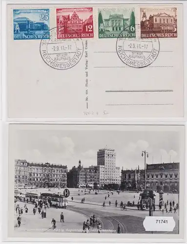 71741 Ansichtskarte Reichsmessestadt Leipzig Leipziger Herbstmesse 1941 SST