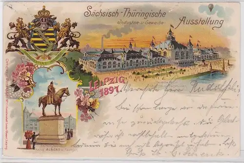 902511 AK Sächsisch-Thüringische Industrie- & Gewerbe Ausstellung Leipzig 1897