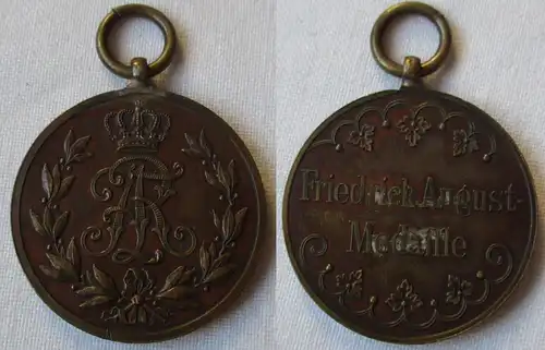 Sachsen Friedrich August Medaille Bronze (157874)