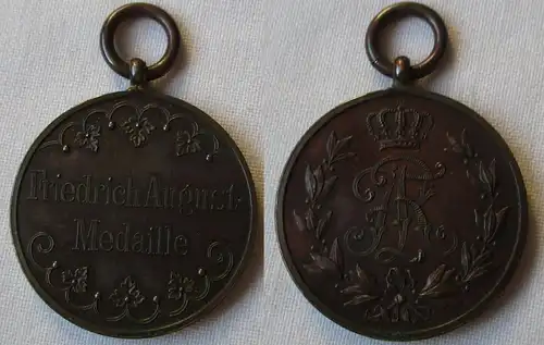 Sachsen Friedrich August Medaille Bronze (157744)