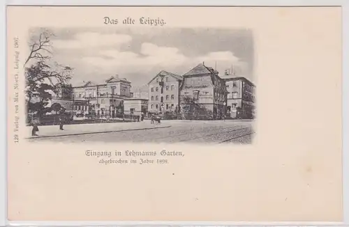 903133 Ak Das alte Leipzig Eingang in Lehmann´s Garten um 1900