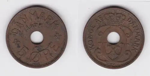 5 Öre Kupfer Münze Dänemark 1934 ss (152514)