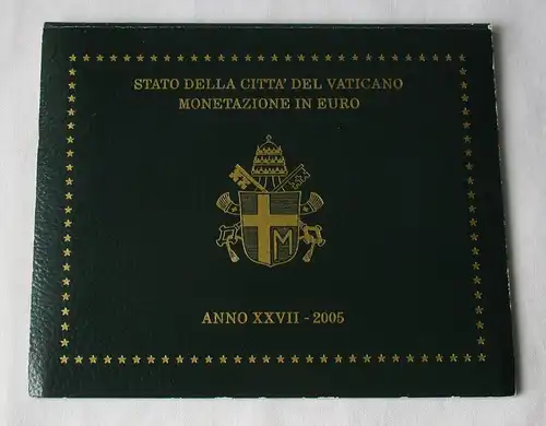KMS Euro Kursmünzensatz Vatikan 2005 Papst Franziskus Stempelglanz (102237)