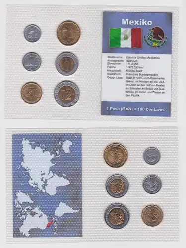 Kursmünzsatz KMS 6 Münzen Nicaragua Stgl. im Blister (114830)