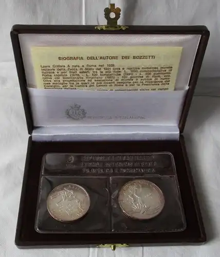 San Marino 500 + 1000 Lire Silber 1984 XXIII Olympiade USA 1984 (142543)