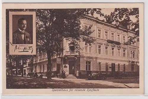 32551 Ak Bodenbach a.E. Specialhaus für reisende Kaufleute um 1930