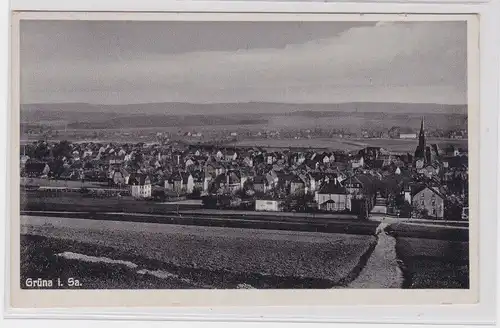 904364 Ak Grüna in Sachsen Totalansicht 1933