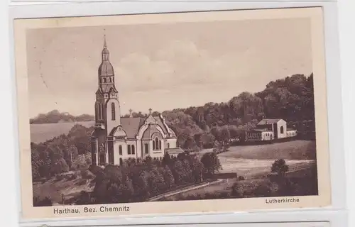 904354 Ak Harthau Bez. Chemnitz - Lutherkirche 1928