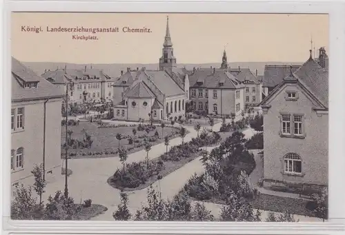 905237 Ak Chemnitz königliche Landeserziehungsanstalt Kirchplatz 1912