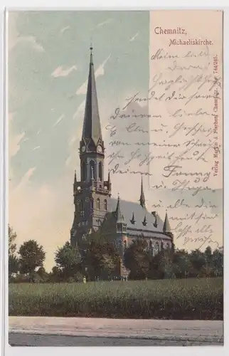 906350 Ak Chemnitz Michaeliskirche 1905