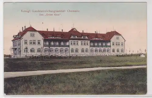 904410 Ak Chemnitz kgl.Landeserziehungsanstalt das "Grüne Haus" 1909