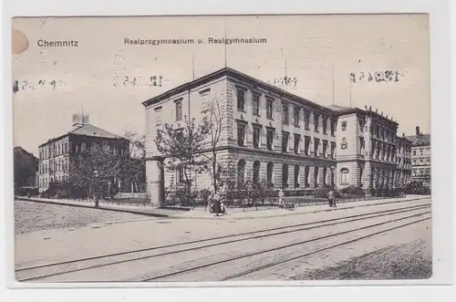 905378 Ak Chemnitz Realprogymnasium und Realgymnasium 1909