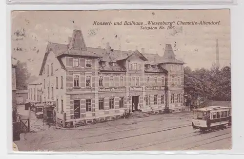 904607 Ak Konzert- und Ballhaus "Wiesenburg" Chemnitz-Altendorf 1920