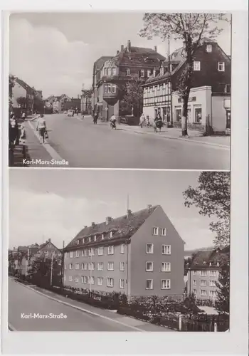 904514 Mehrbild Ak Grüna - Karl-Marx-Straße um 1960