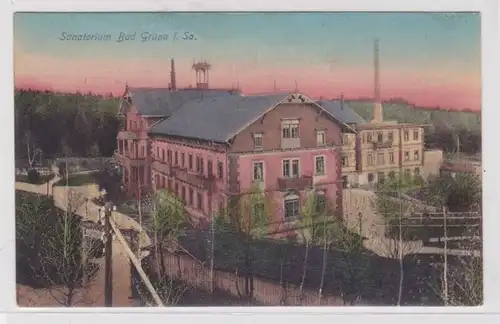 906312 Ak Sanatorium Bad Grüna in Sachsen 1909