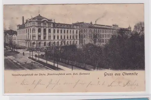 906327Ak Gruß aus Chemnitz Verwaltungsgebäude der sächs. Maschinenfabrik 1903