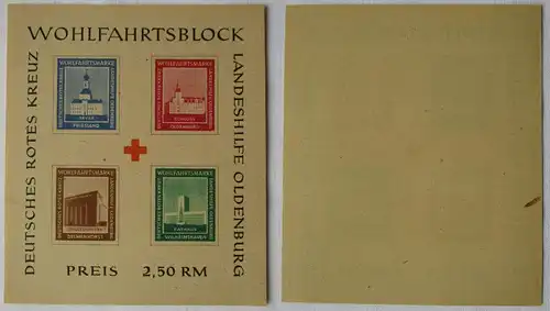 Deutsche Lokalausgabe Oldenburg Wohlfahrtsblock DRK Block 2 postfrisch (163166)
