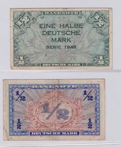 1/2 Mark Banknote Bank deutscher Länder 1948 Ro.Nr.230 (141429)